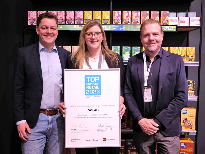 winner Top Supplier Retail 2023 CAS