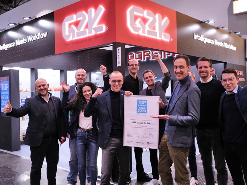 winner Top Supplier Retail 2023 G2K