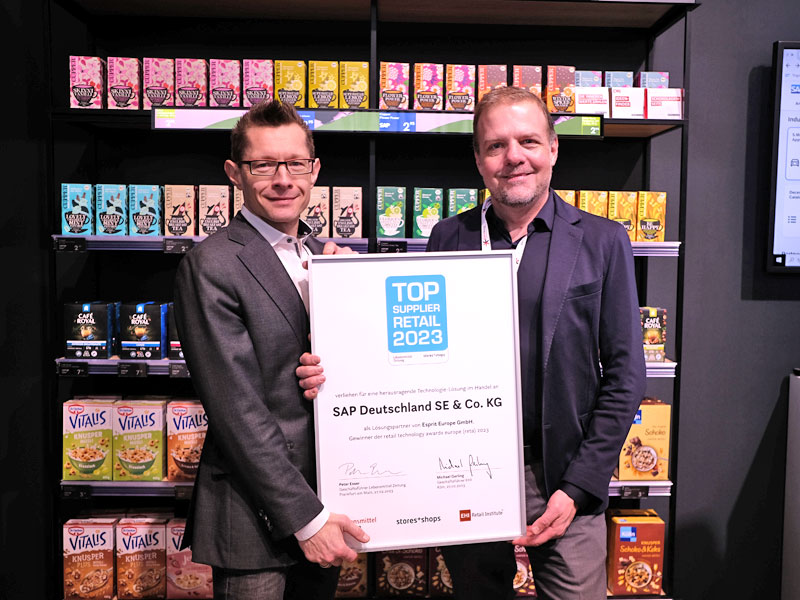winner Top Supplier Retail 2023 SAP
