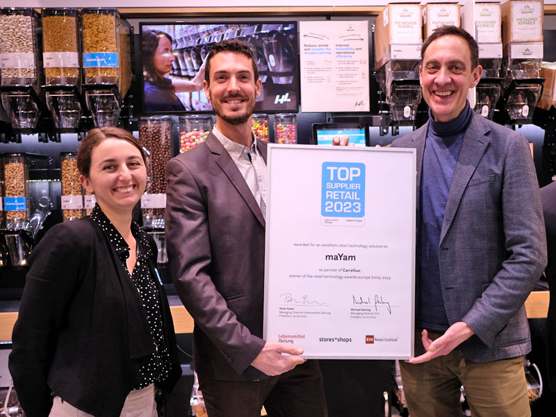 winner Top Supplier Retail 2023 maYam